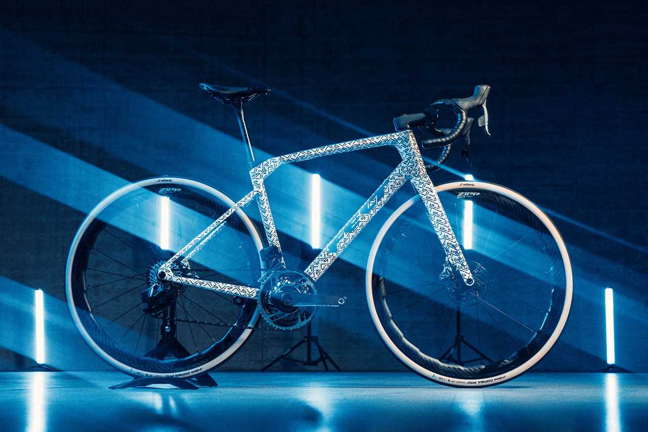 2024 Felt VR endurance road bike shown from an side