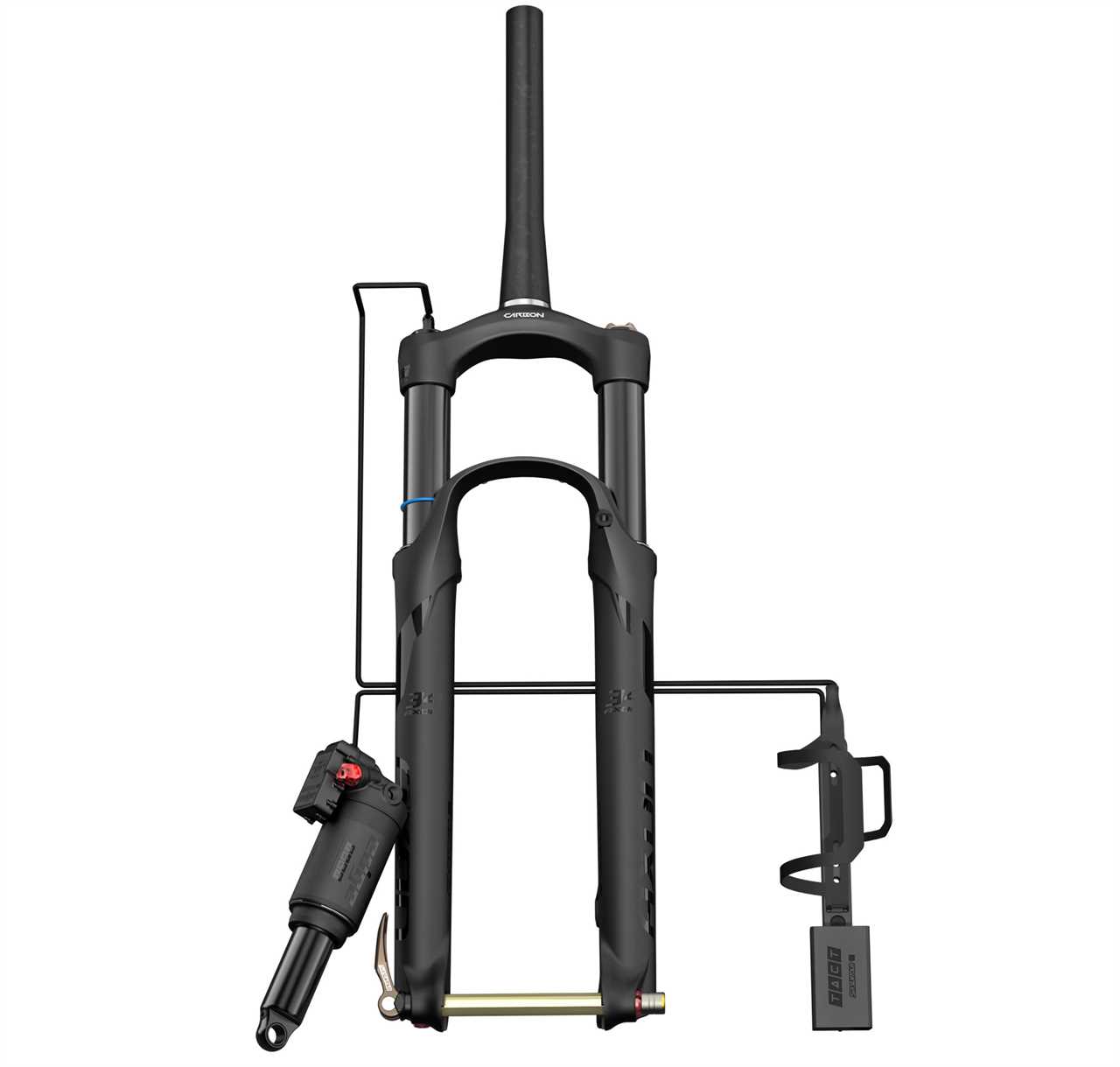 SR Suntour TACT automatic electronic XC MTB racing suspension, system diagram