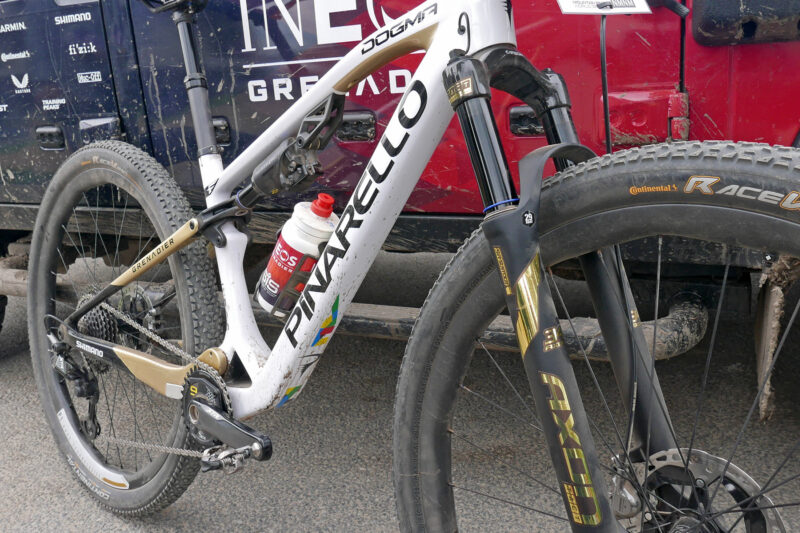 SR Suntour TACT automatic electronic XC MTB racing suspension, Pinarello Dogma XC