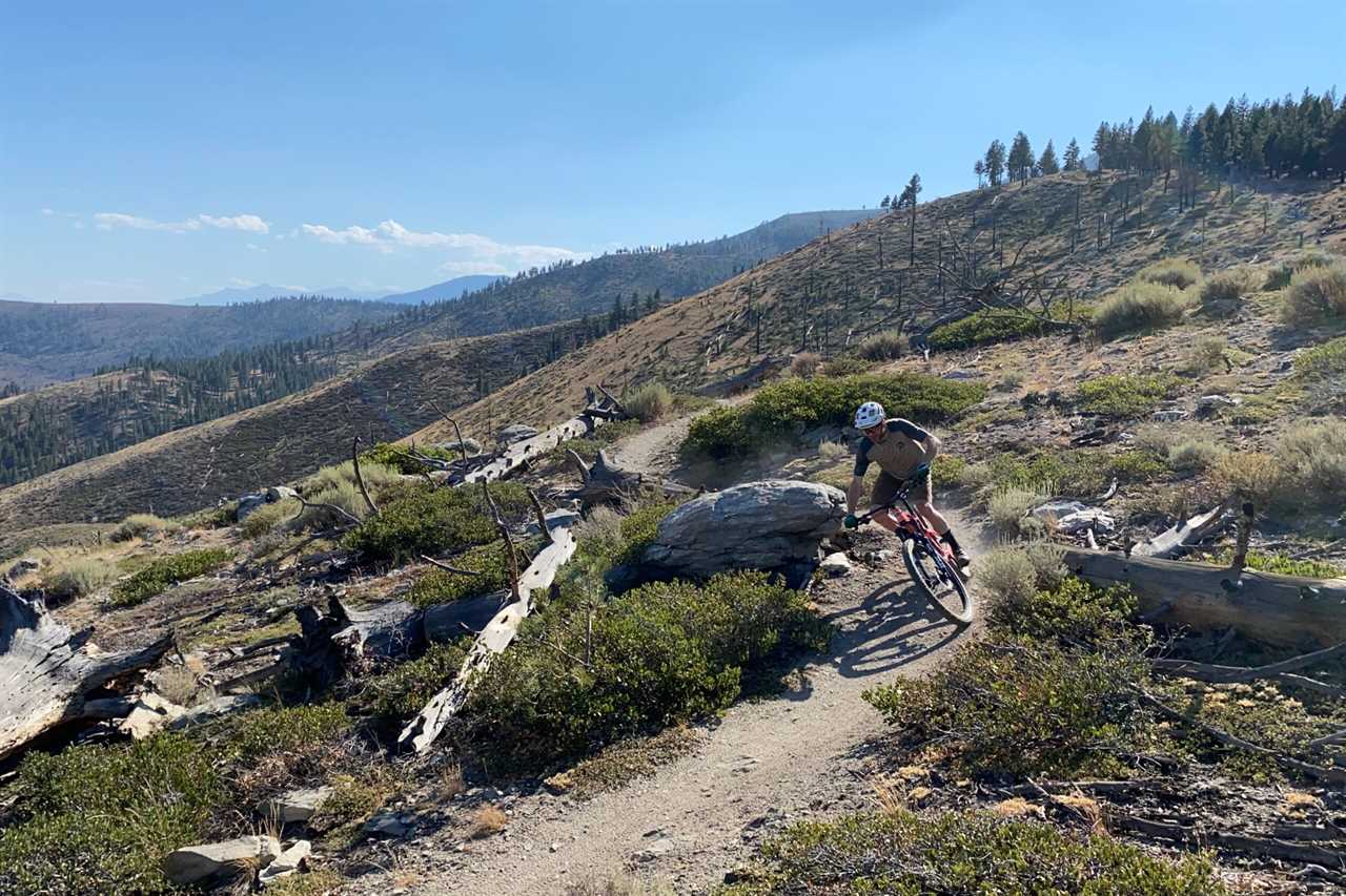 Out for a trail riding testing the best mountain bike shoes