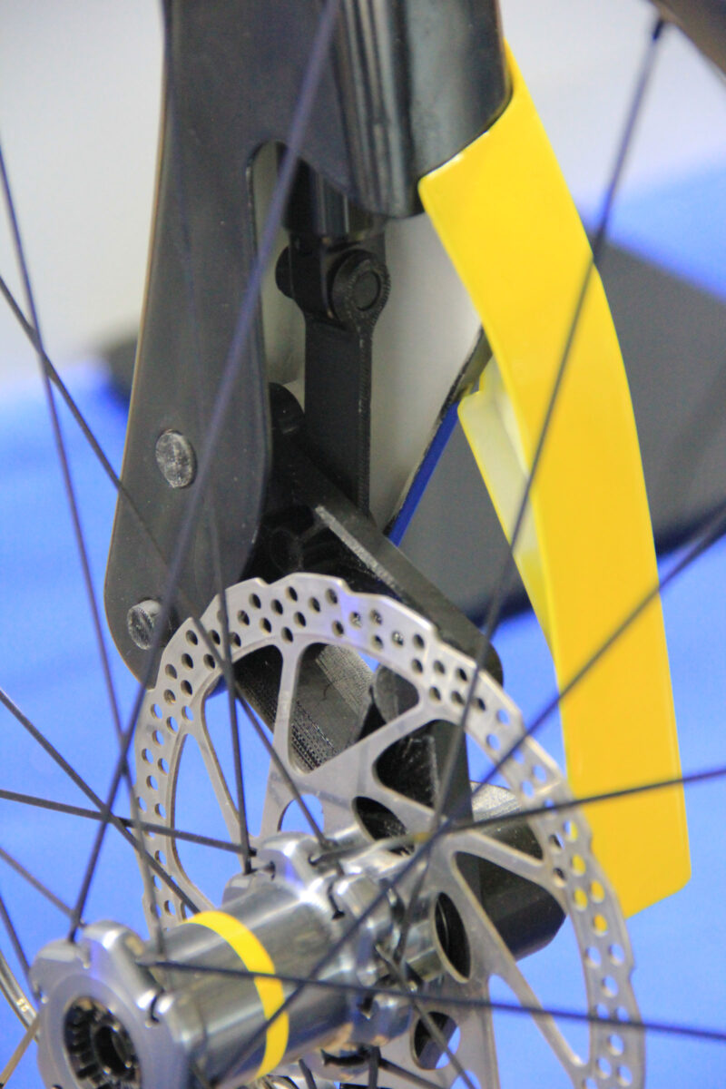 motion engineering 120mm travel linkage fork 3d printed prototype rocker driving air shock