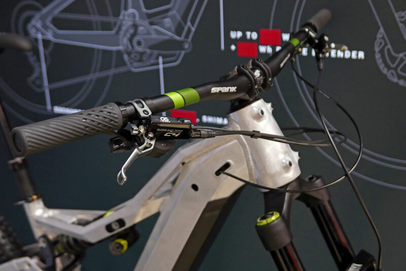 Rock Machine Whizz modular alloy long-travel 140mm 160mm 180mm bikepark enduro all-mountain bike, headtube bolt-on mounts
