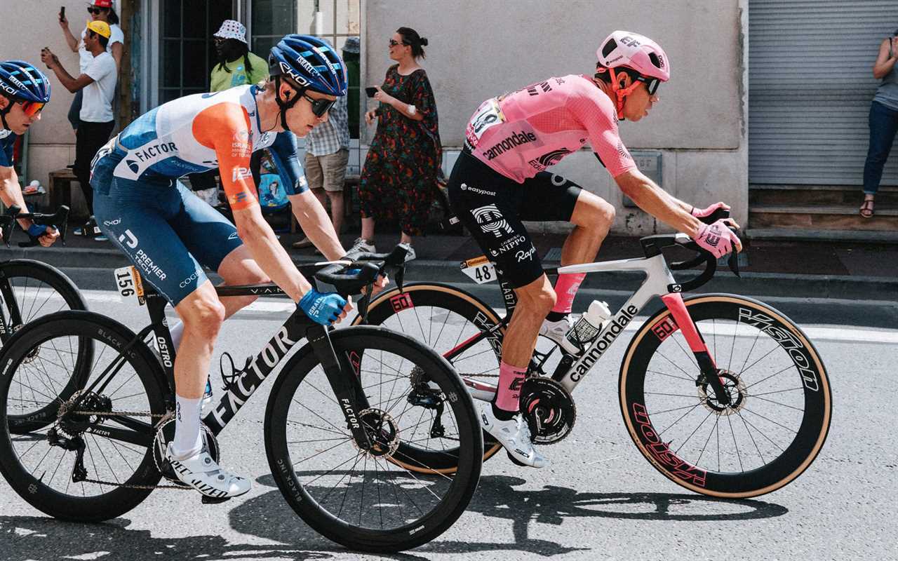 Ekoi Koroyd road bike helmets at 2023 Tour de France, lightweight Stradale