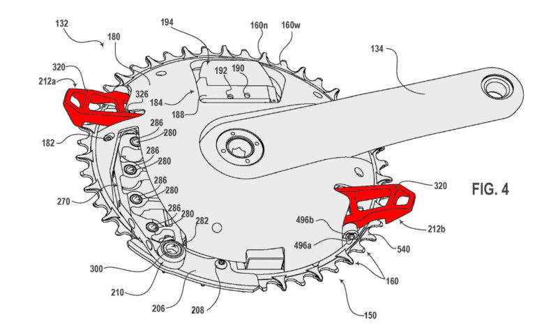 sram chainring integrated front derailleur upshift downshift