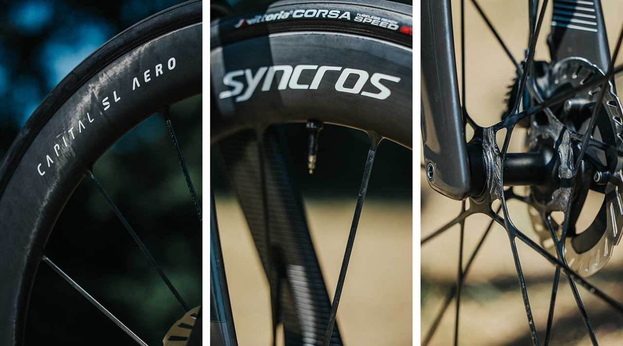 Syncros Capital SL TT Disc, full-carbon monocoque road time trial wheels for DSM, photo by El Toro Media, wheel details