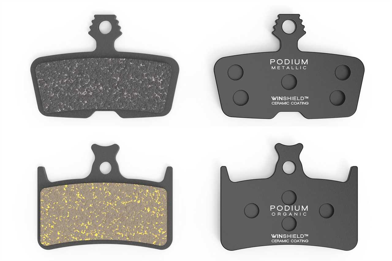 amp podium ceramic coated disc brake pads for mountain bikes