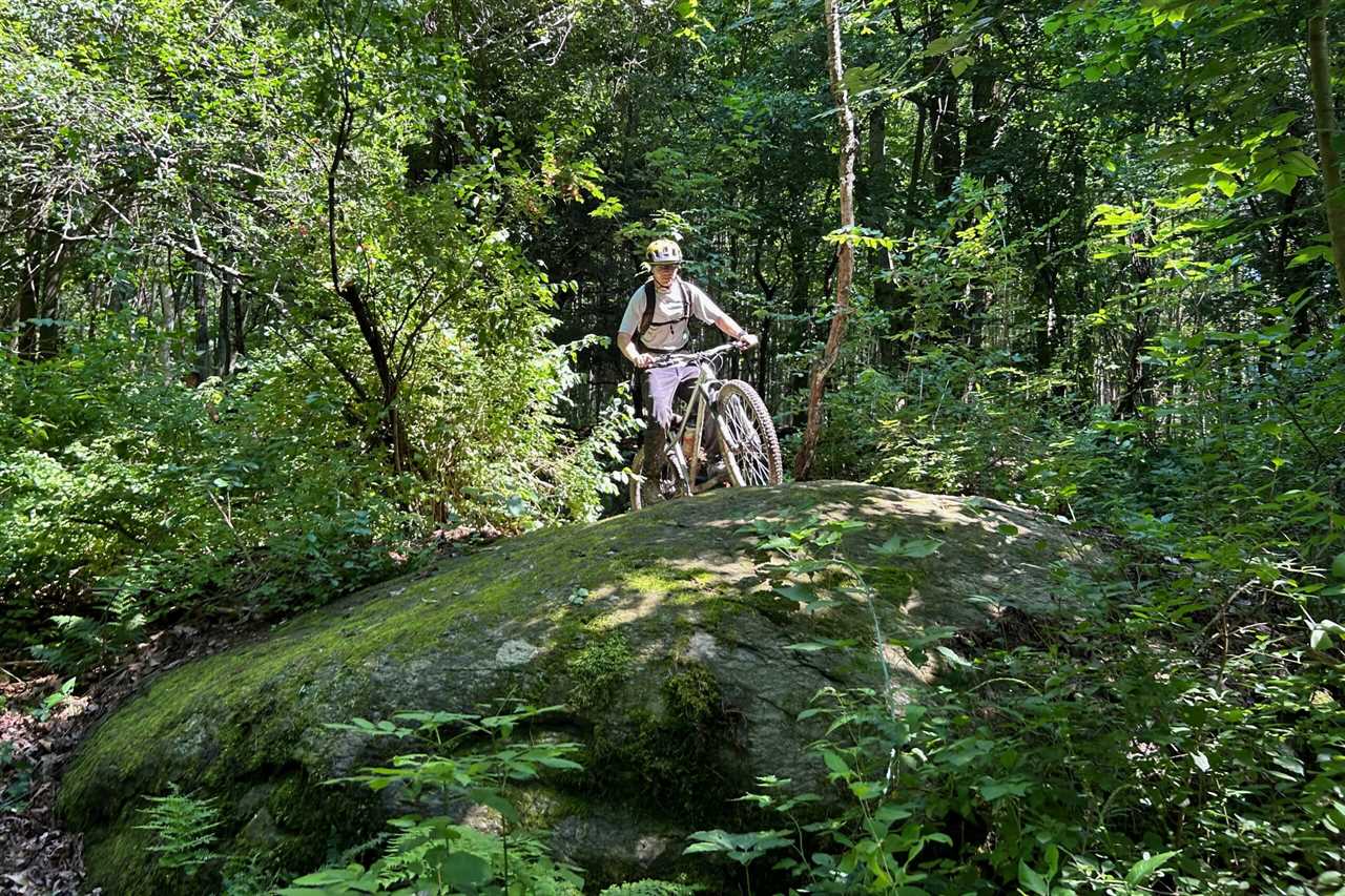 Paul Clauss testing dropper posts