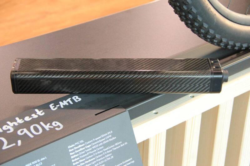 dangerholm worlds lightest emtb scott lumen eride xc CUSTOM CARBON FIBER CASE BATTERY TQ