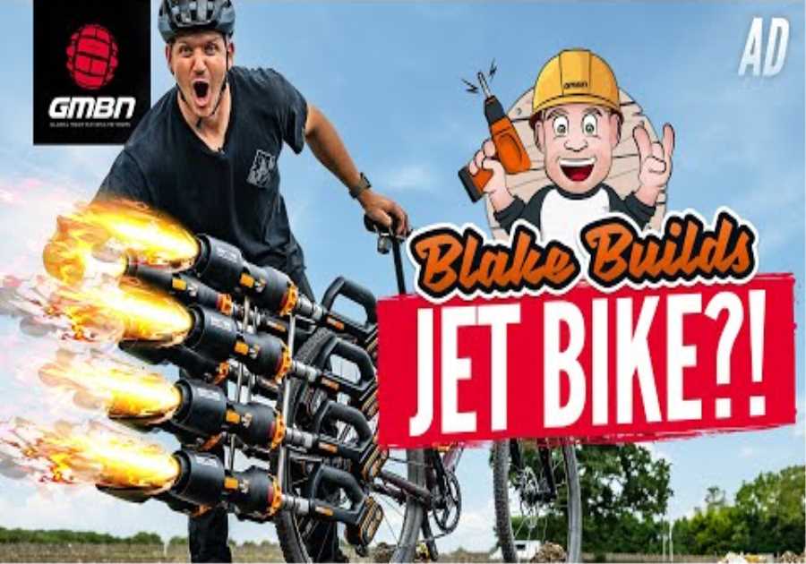 It's Jet Powered?! | Blake Builds A DIY Leaf Blower Bike