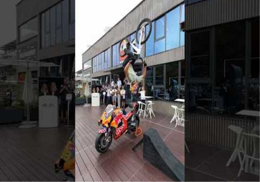 Backflip over MotoGP Bike 🏁🔥
