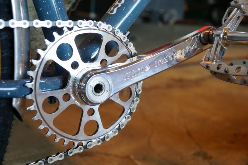 Bender Bicycles' Master of None White Ind. crank