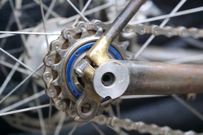 BTCHN Bikes Mullet Gravel Prototype eccentric rear drop out