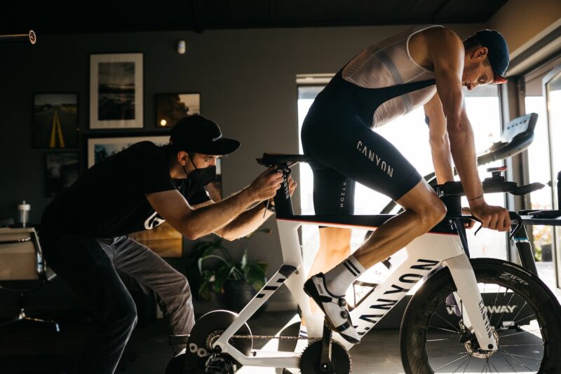 Ergon Tri SR Saddle testing frodeno