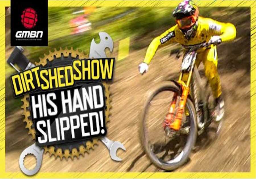 Craziest MTB Crash Caught Live! | Dirt Shed Show 443