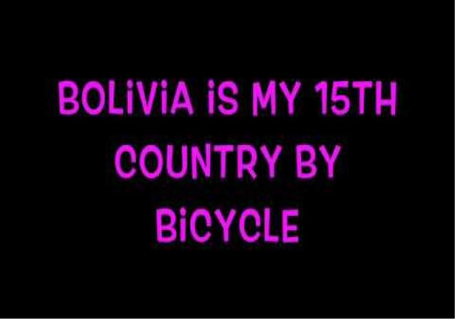 Sleeping Rough in Bolivia - Cycling the World.