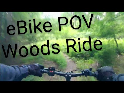 eBike Vlog POV Wooded Trail Ride