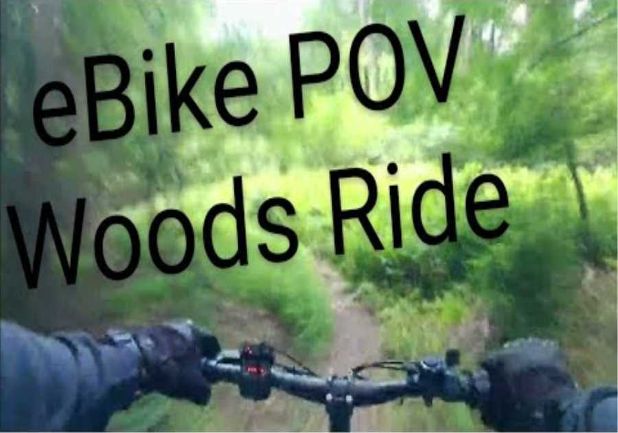 eBike Vlog POV Wooded Trail Ride