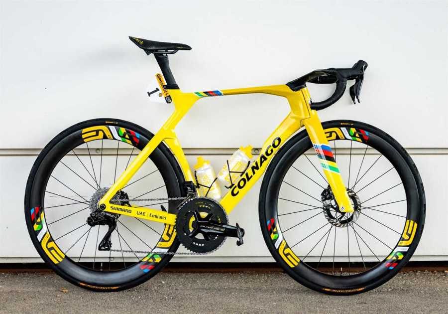 Bike Check: Tadej Pogačar’s Tour de France Colnago Y1Rs in Yellow