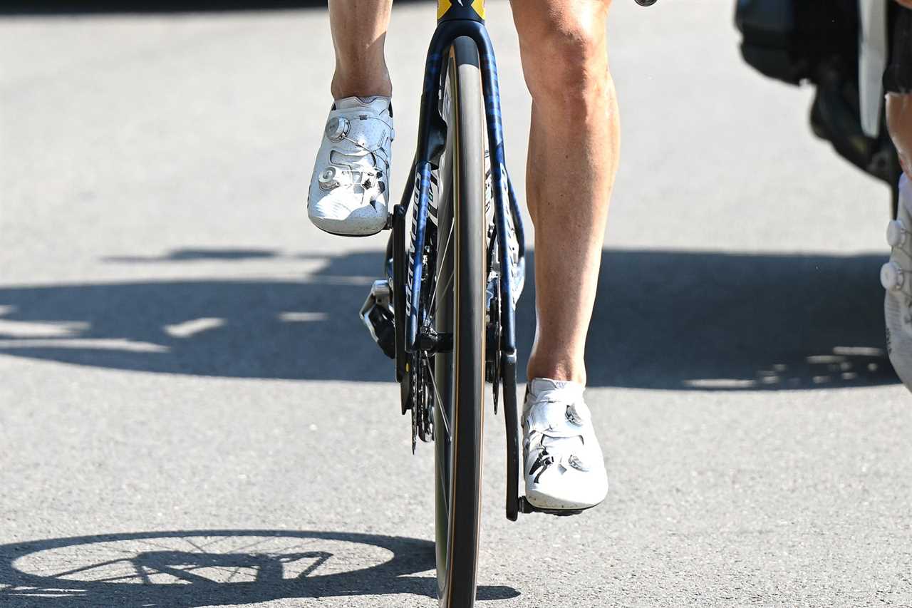 Primož Roglič Was Showing Some Ankle at the Tour de France